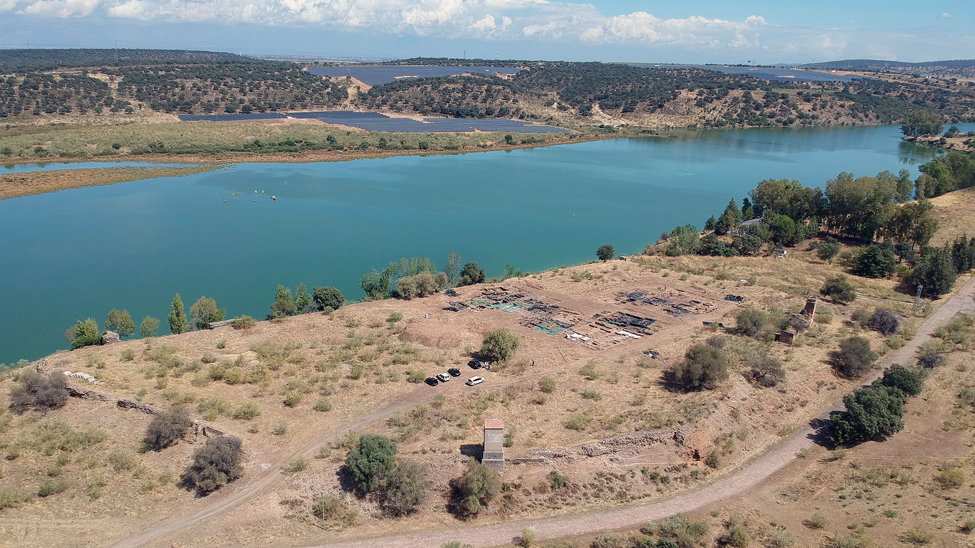 Vue aérienne du site d’Albalat (2022)