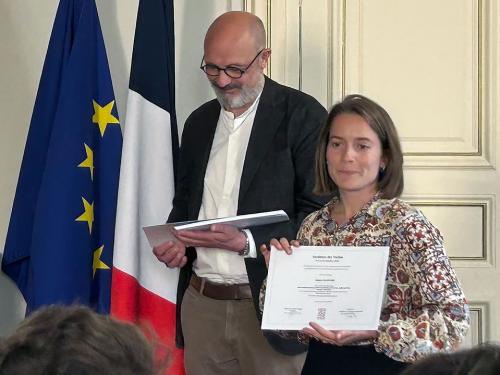 Remise du Prix Jeune Chercheur 2025 Fondation des Treilles à Léa Buttard
